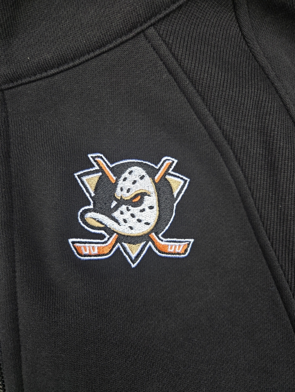 Lululemon Anaheim Ducks Black Halfzip Scuba Jacket